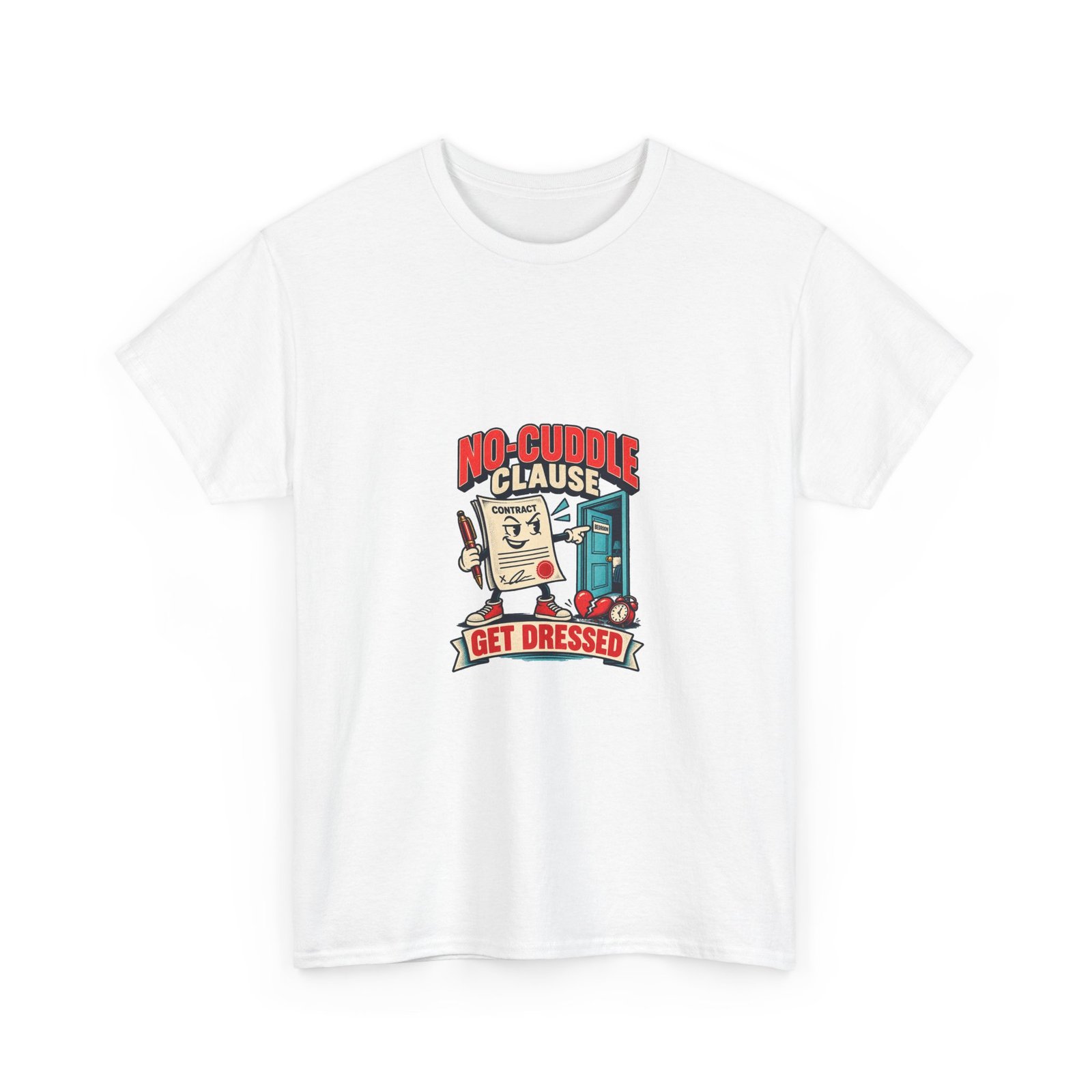 no cuddle clause — unisex cotton t shirt no cuddle clause — unisex cotton t shirt