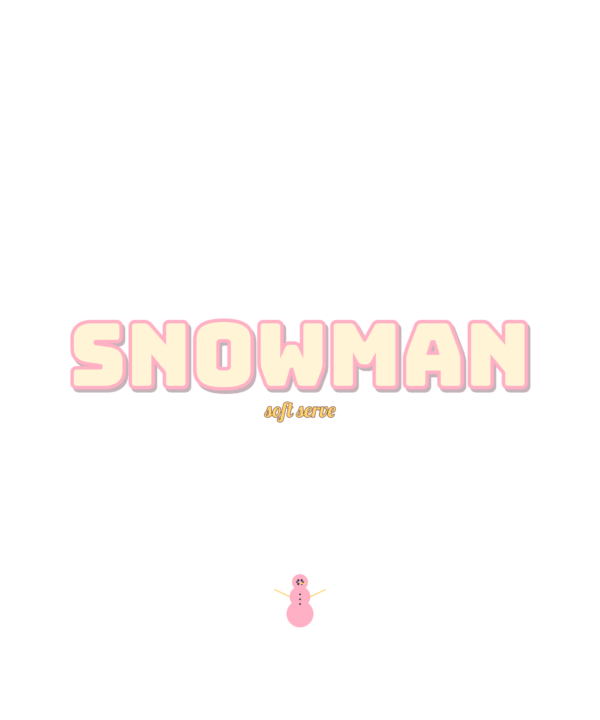 soft serve snowman