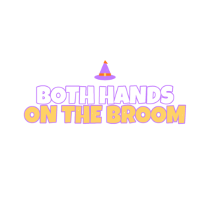 both hands on the broom